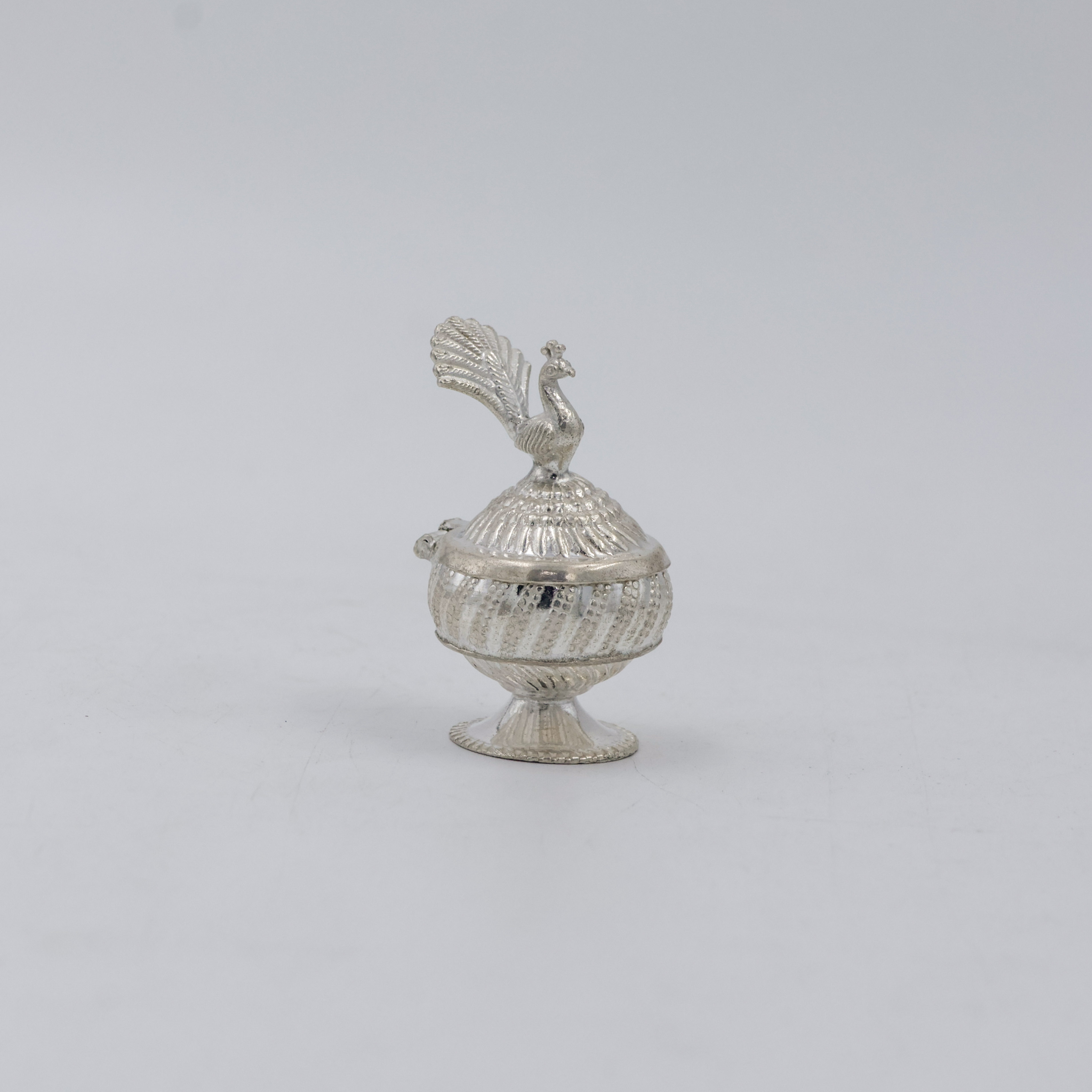 New Akshaya Jewellers - Silver Kum Kum Dabbi